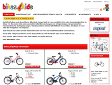 Tablet Screenshot of bikes4kids.de